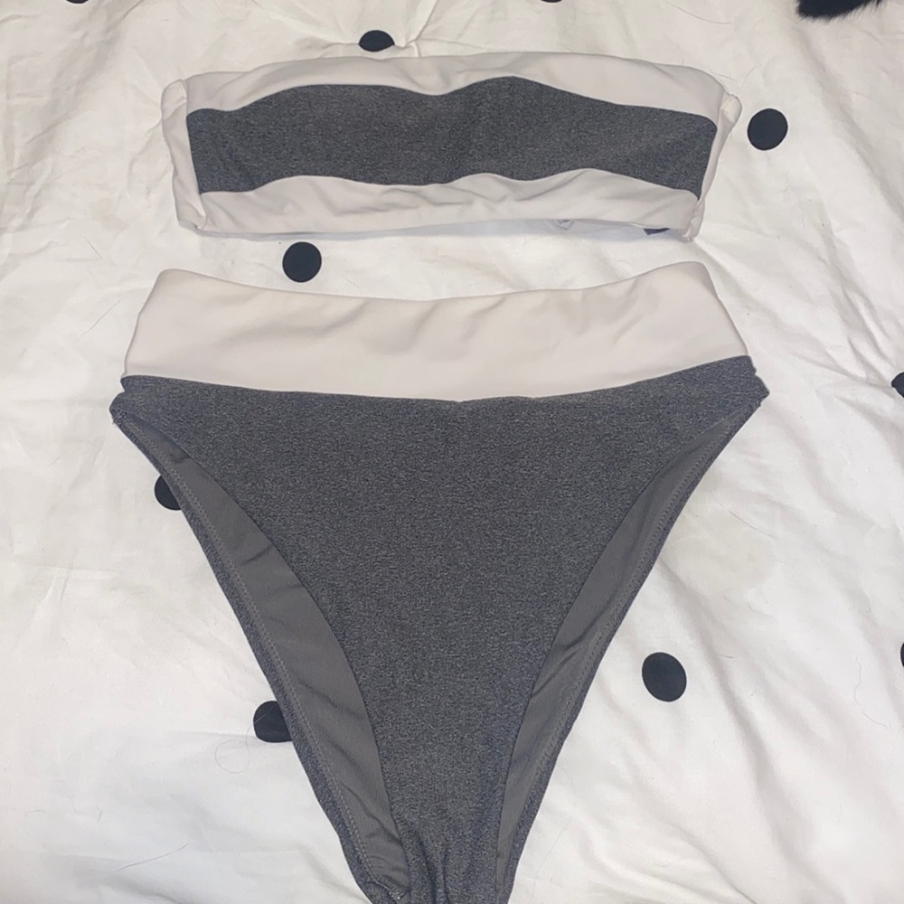 Aerie bikini w/ highwasted bottoms & bandeau top